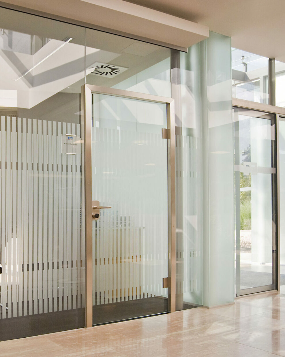 Ganzglasanlagen Voksbank Bad Reichenhall